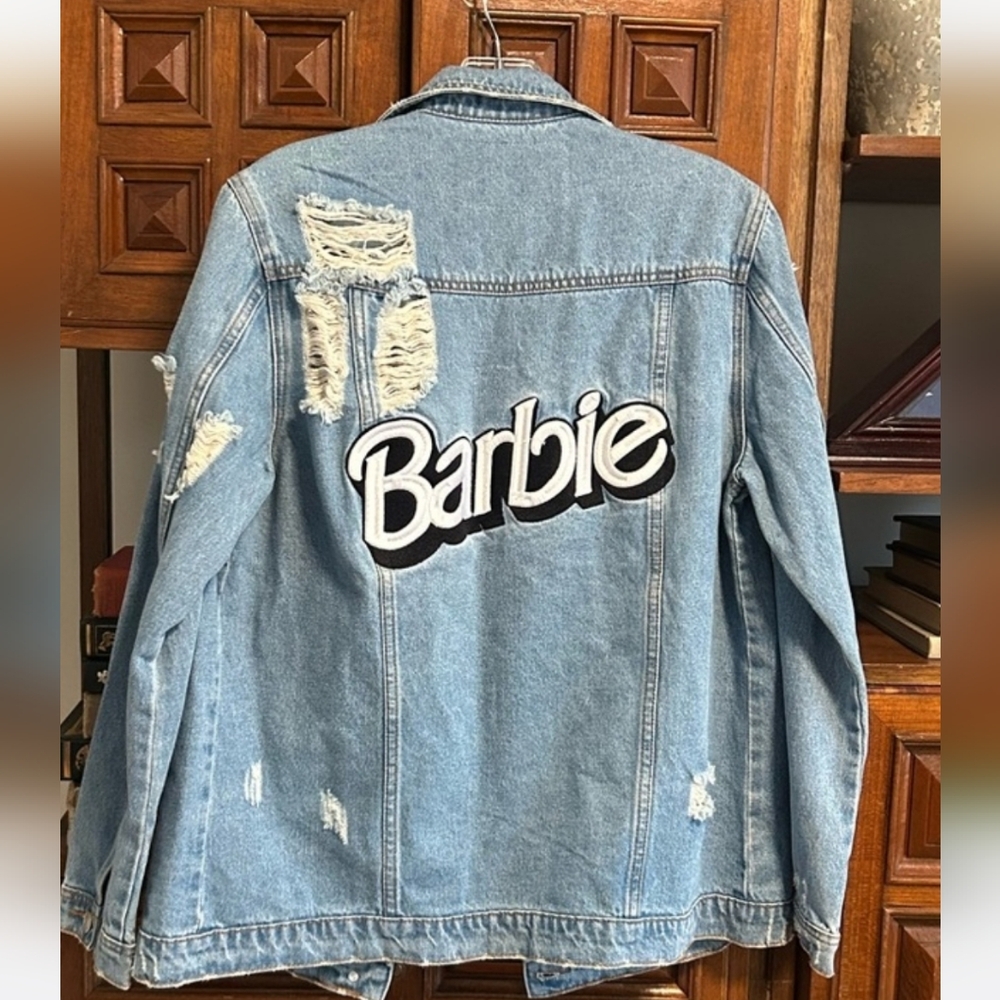 Barbie Vintage Denim Jacket with Distressed Details.  Offers Welcome!!!